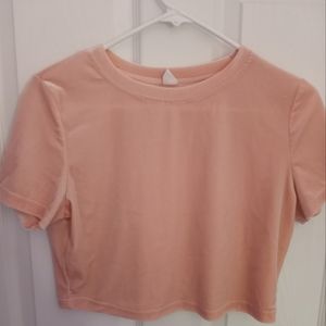 Pink Velvet Crop Top from Amazon